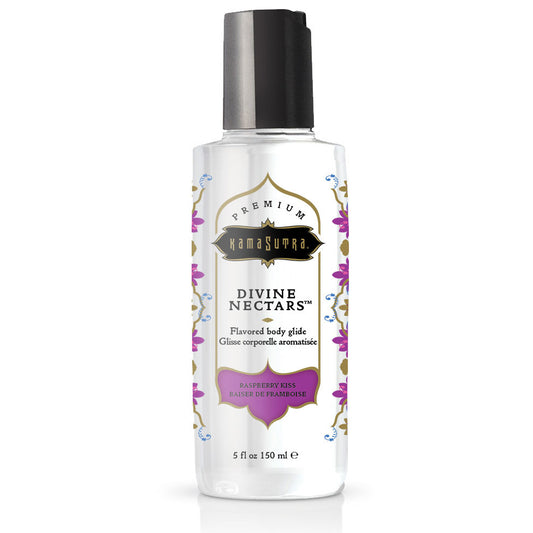 Divine Nectars Flavored Body Glide - Raspberry Kiss - 5 Fl Oz. 150ml Default Title Kama Sutra Sexual Wellness - Lubricants