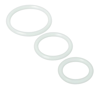 Trinity Silicone Cock Rings - Clear Default Title XR Brands Toys - Cockrings