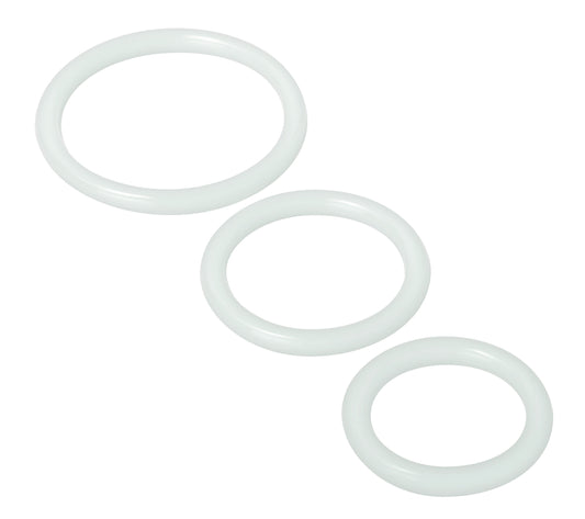 Trinity Silicone Cock Rings - Clear Default Title XR Brands Toys - Cockrings