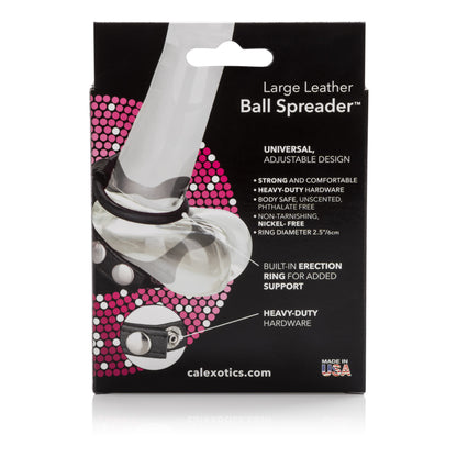 Large Leather Ball Spreader Default Title CalExotics - California Exotic Novelties Toys - Cockrings
