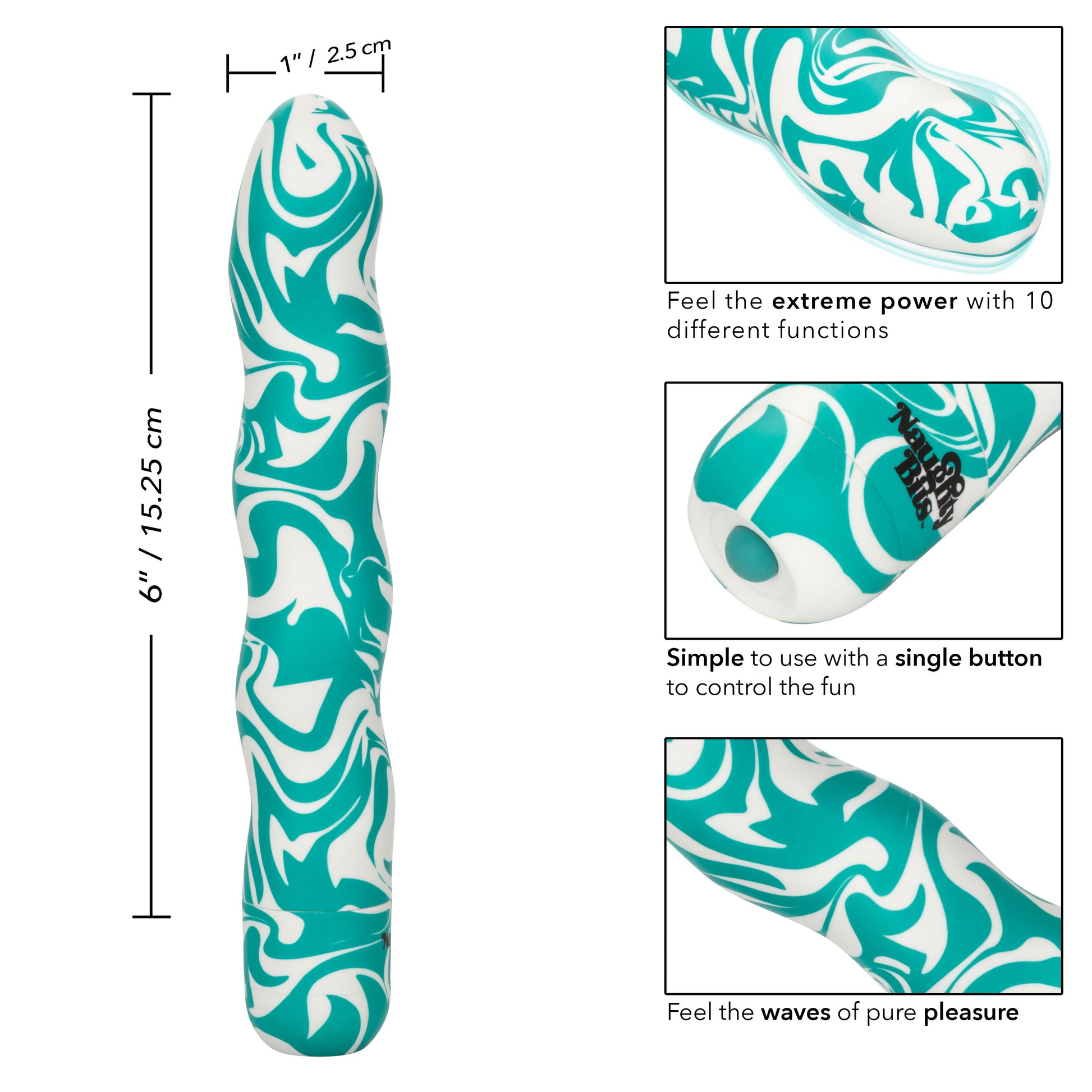 Naughty Bits Squiggle Dick Personal Vibrator Default Title CalExotics - California Exotic Novelties Toys - Vibrators