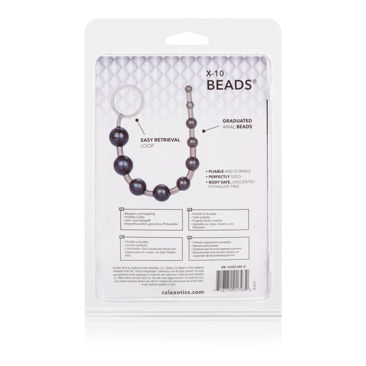 X-10 Beads - Black Default Title CalExotics - California Exotic Novelties Toys - Anal Toys