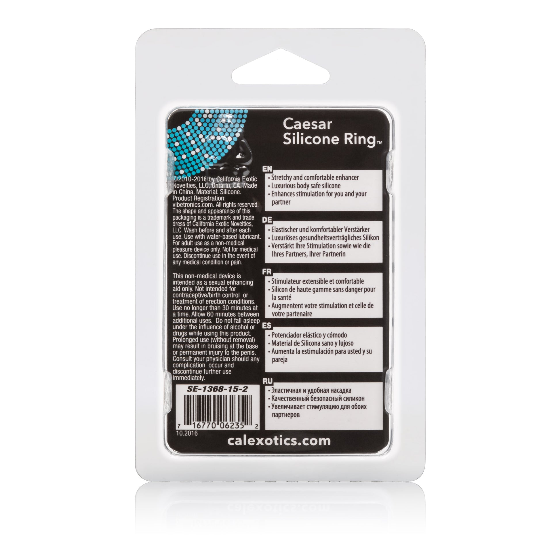 Caesar Silicone Ring - Black Default Title CalExotics - California Exotic Novelties Toys - Cockrings