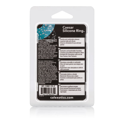 Caesar Silicone Ring - Black Default Title CalExotics - California Exotic Novelties Toys - Cockrings