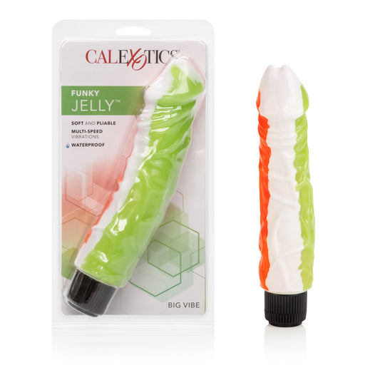 Funky Jelly Vibe 8 Inches - Orange/green Default Title CalExotics - California Exotic Novelties Toys - Vibrators