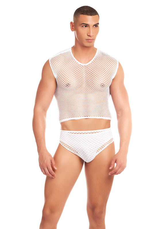 Net Flex 3pc Set - Large/xl - White Default Title Pink Lipstick Men